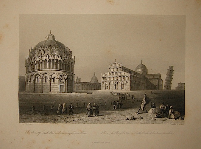 Sands R. Baptistery, Cathedral, and Leaning Tower, Pisa 1858 Parigi
